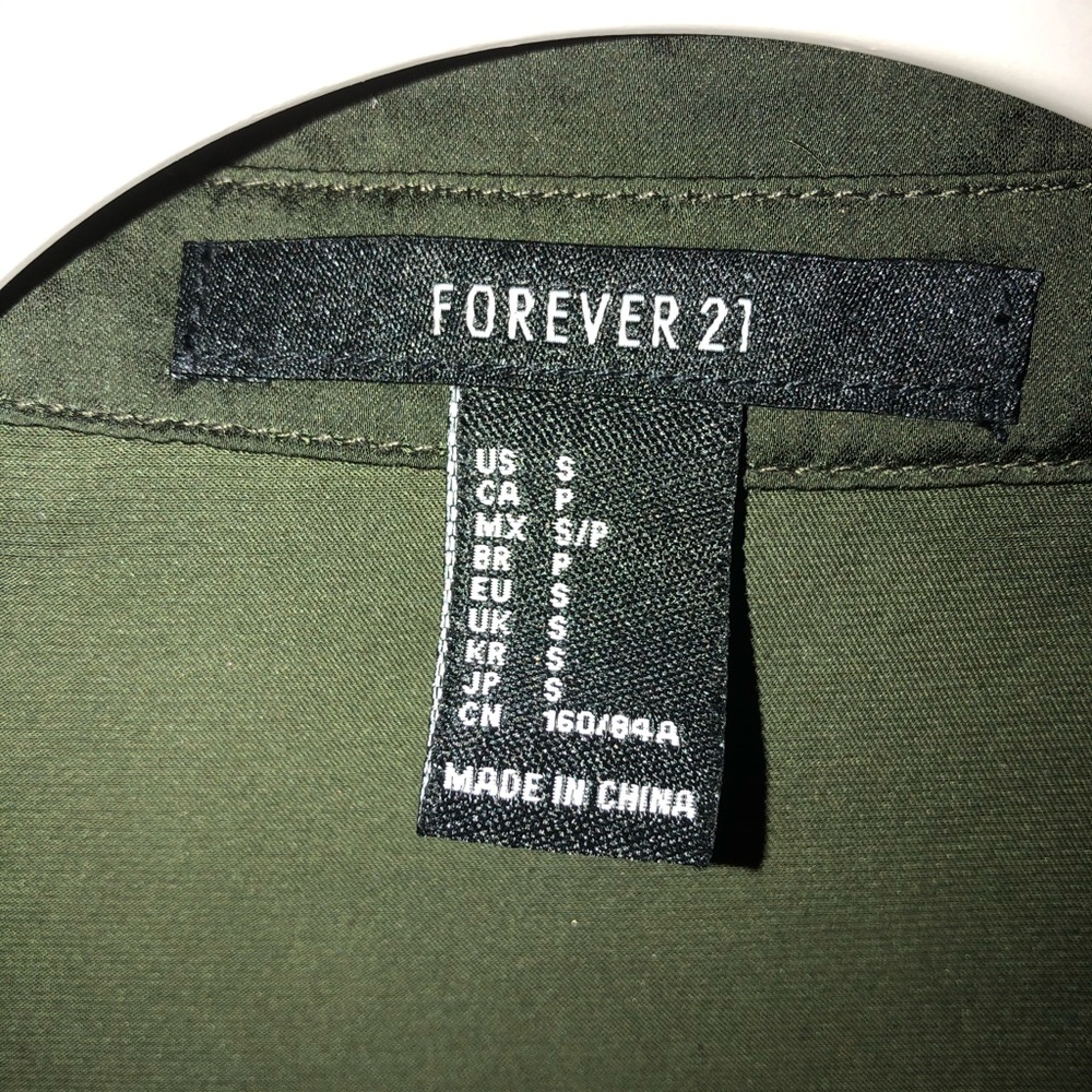 Forever 21 Dark Green Dress - Picture 4 of 5